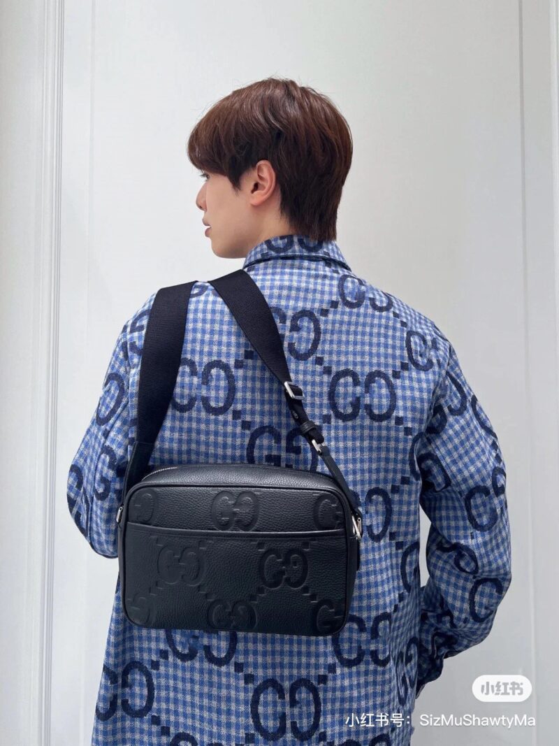 Gucci embossed leather camera