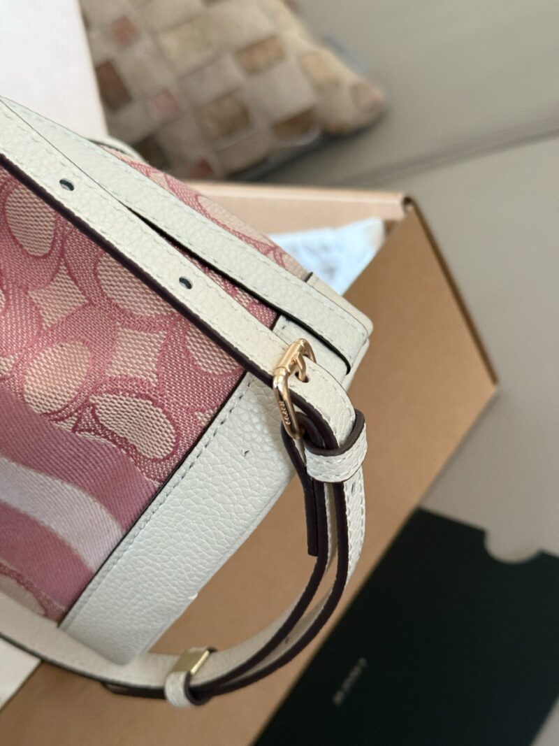 0779f365f1.jpg 215 boxes
size:16*16cm
C Mini Bucket Bag is super cute!
Valentine's Day limited edition pink water bucket
Super beautiful Dempsey bucket bag with powder and sticky texture
Search Coach Coach Bucket