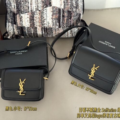 225 230 box upgrade version
Size: 17 * 13cm (small)
23 * 16cm (large)
ysl Solferino 
Original factory fine toothpick patterned Box cowhide,
The hand feel and flexibility of the leather surface are both very good!
The newly designed "L" letter is spli...