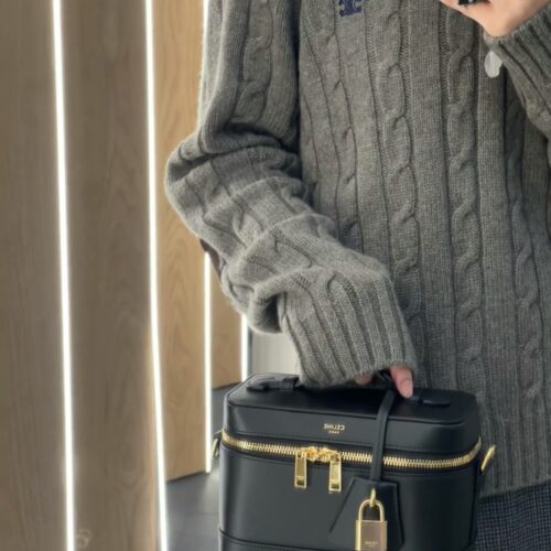 Celine small makeup bag, small box bag