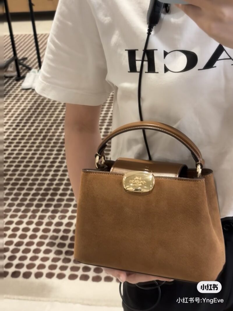 Coach's new frosted leather handbag