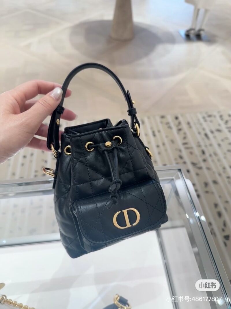 0d6e442a25.jpg Dior Caro small bucket bag