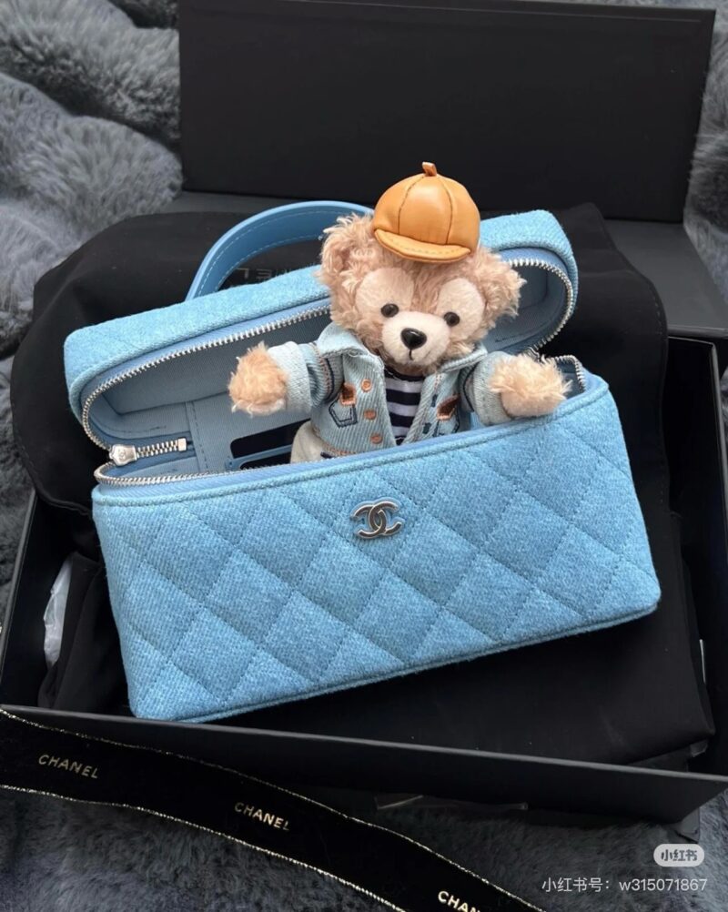 Chanel denim bento bag