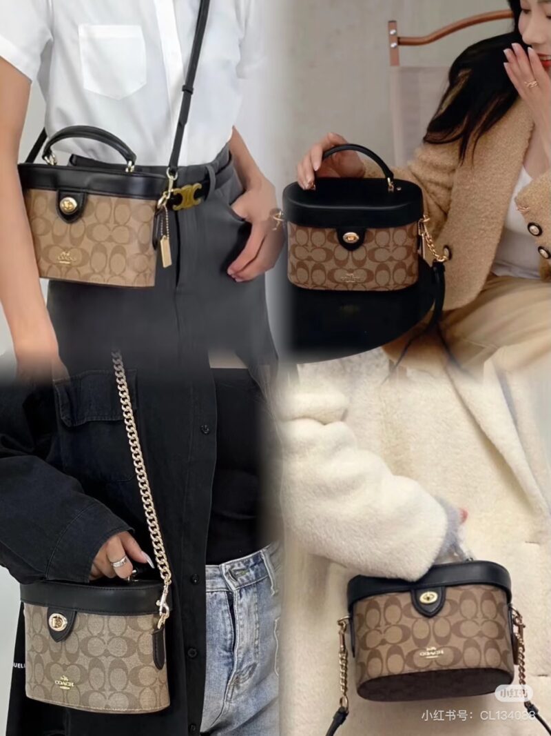 Coach small box bag, small box bag, makeup bag