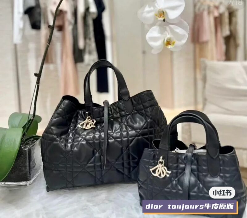 Dior's new Toujours collection this year
It looks so good that it's like I love it at first glance
Different from the previously popular tough diamond patterned Toujours, the bag is softer and lighter in shape
