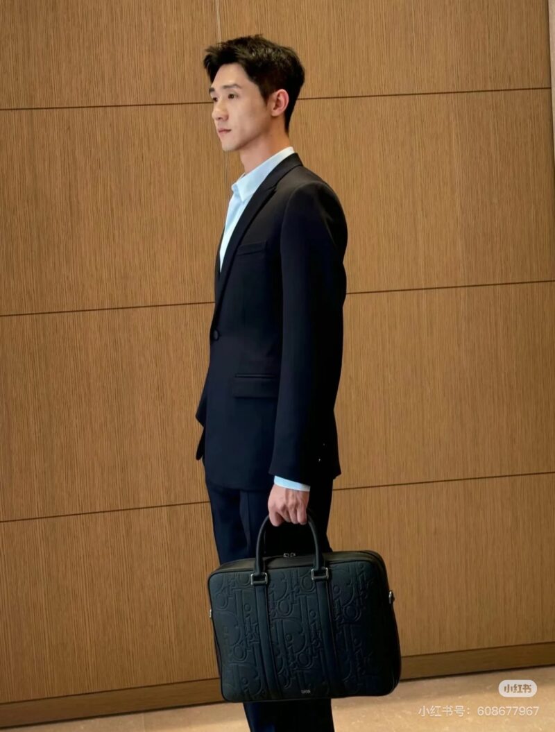 Dior briefcase made of cowhide