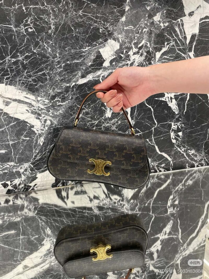 Celine Triumphal Arch Old Flower Handbag Shoulder Bag