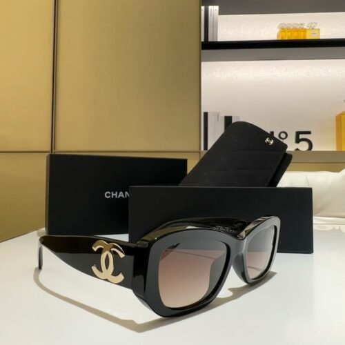 Chanel coffee colored sunglasses