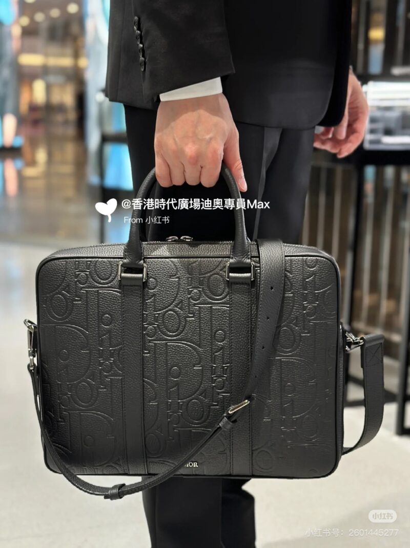 Dior briefcase made of cowhide