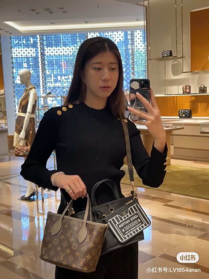 Double sided mini tote