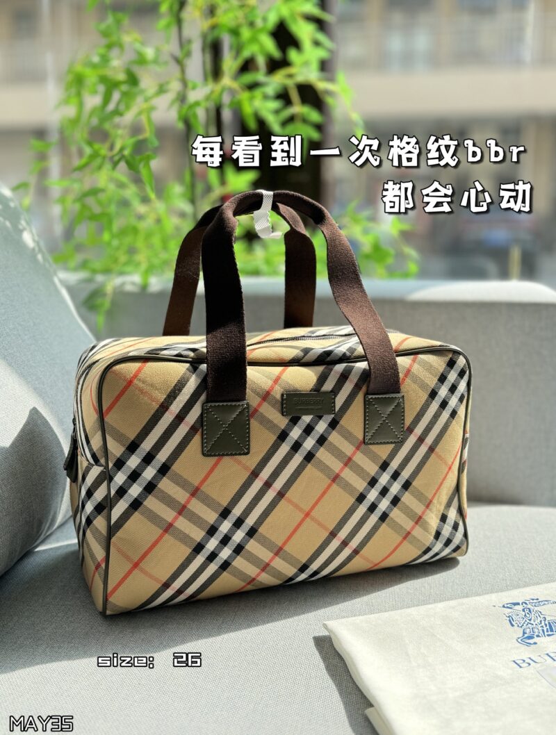 Color card ??
Burberry, Burberry plaid canvas airport bag, handbag, travel bag