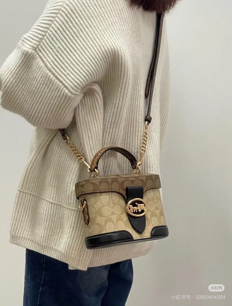 Coach small box bag, small box bag, makeup bag