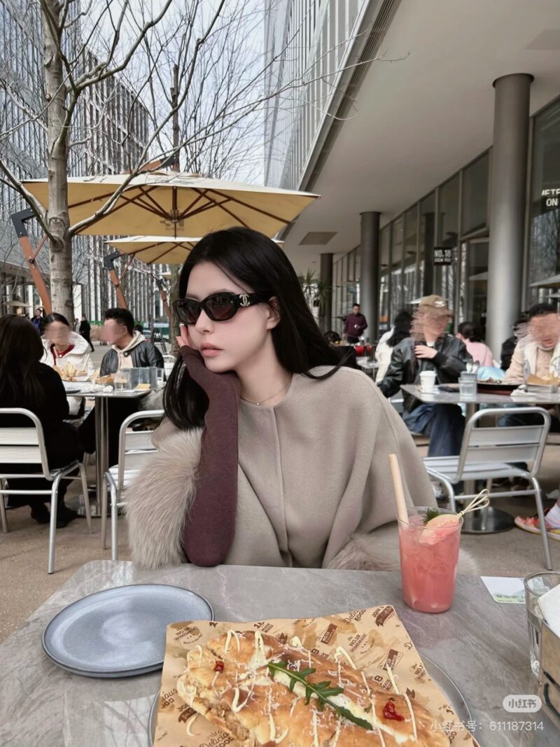 Chanel coffee colored sunglasses