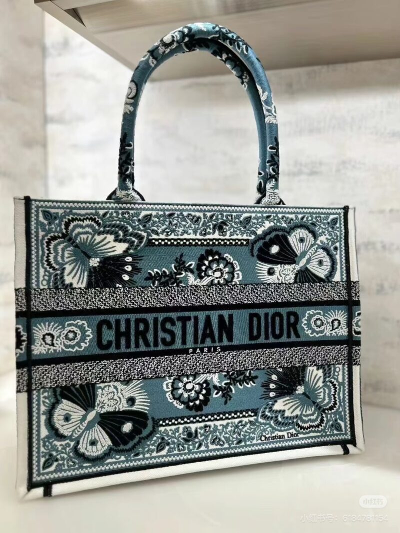 42a1235b79.jpg Dior Butterfly Blue Tote