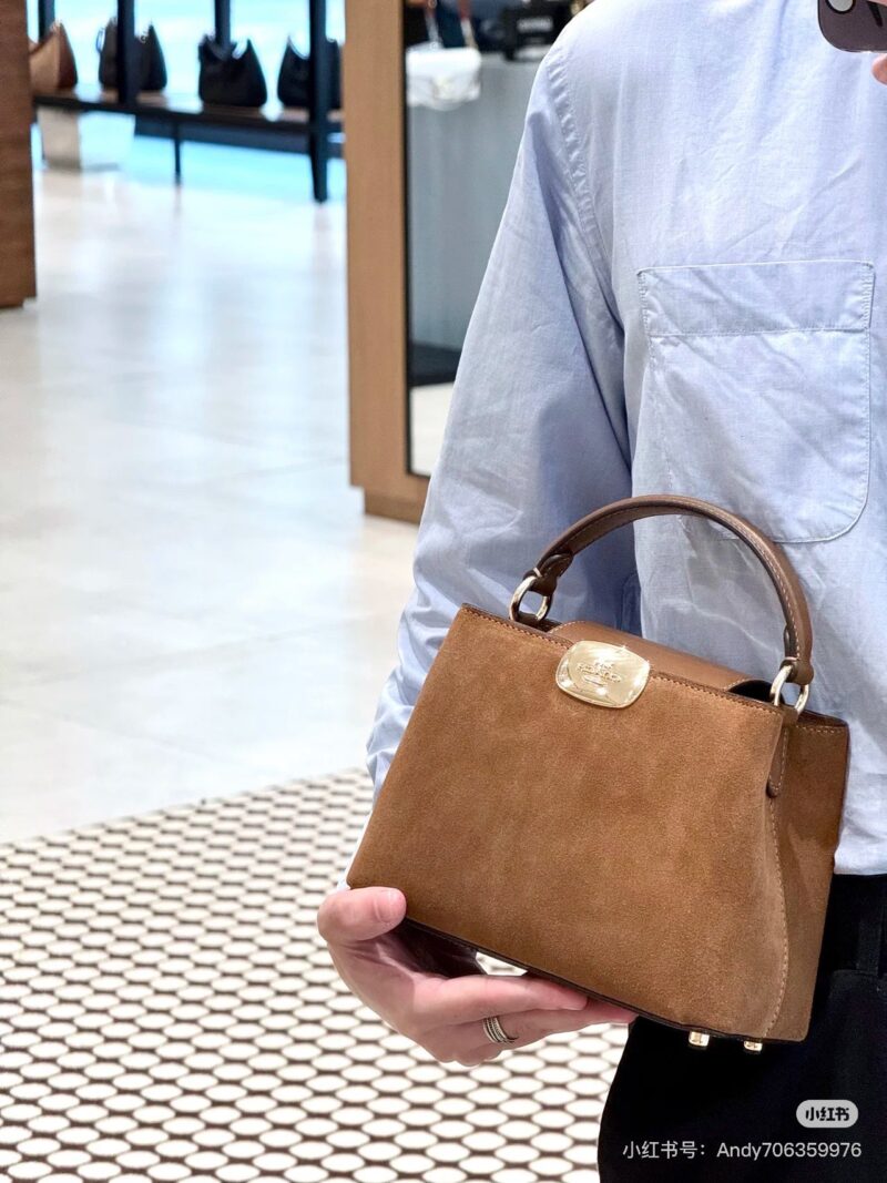 Coach's new frosted leather handbag