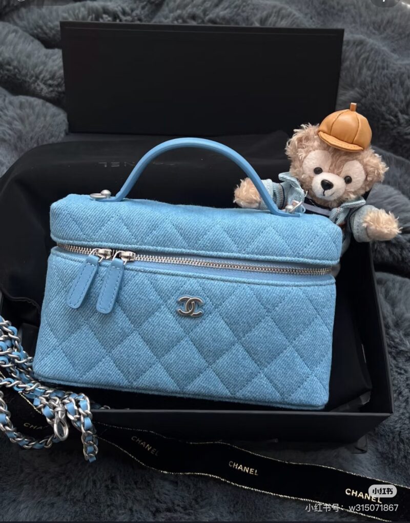 Chanel denim bento bag