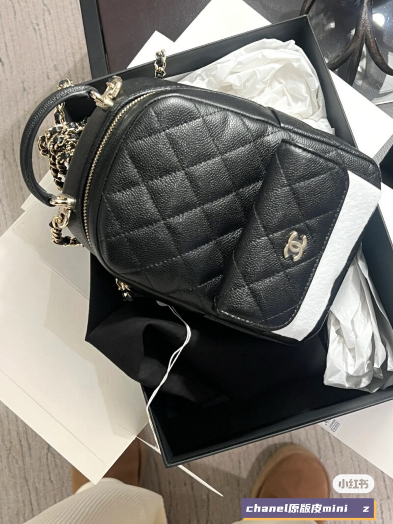 Chanel caviar often uses small backpacks