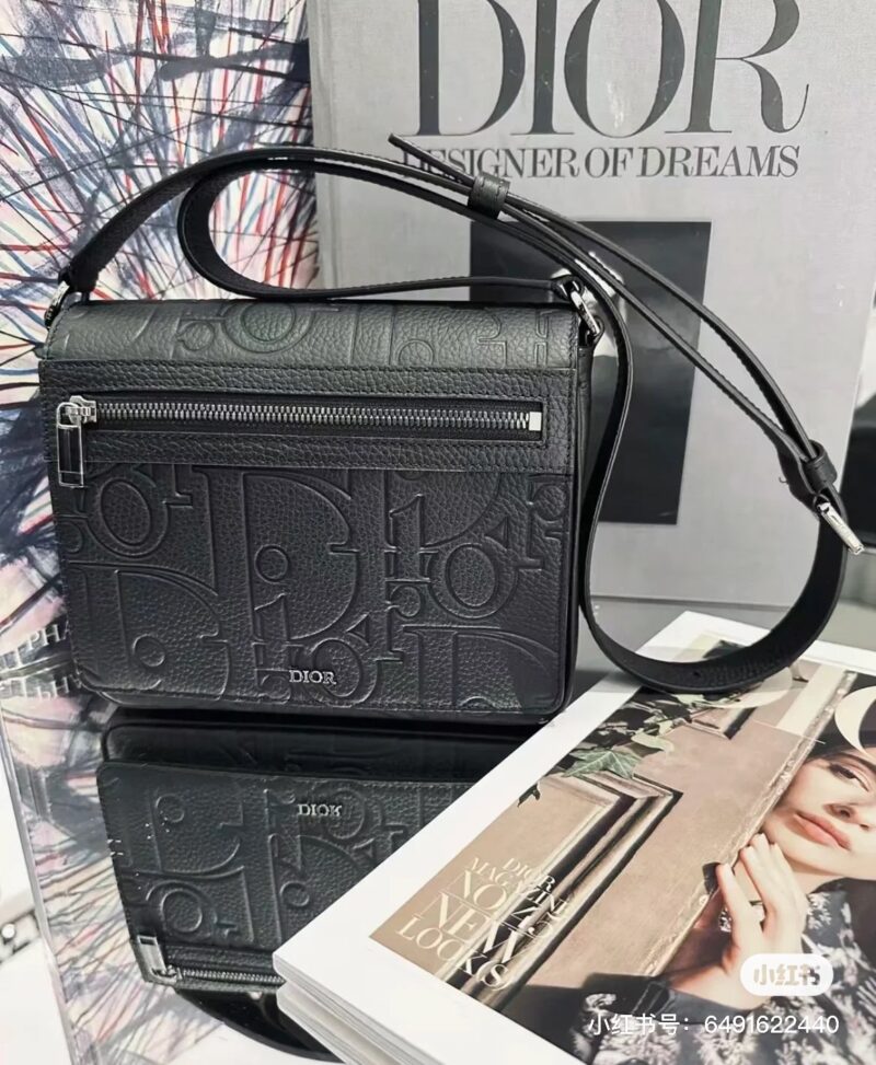 4c16777c41.jpg Dior embossed crossbody bag