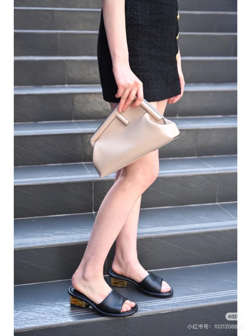 Fendi shiny leather
