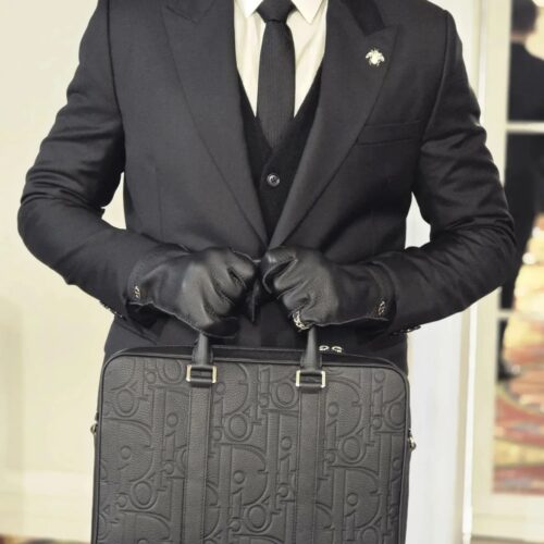 Dior briefcase made of cowhide