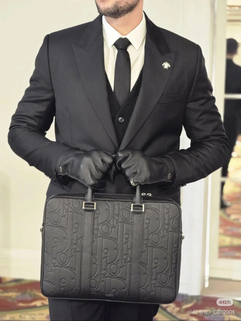 Dior briefcase made of cowhide