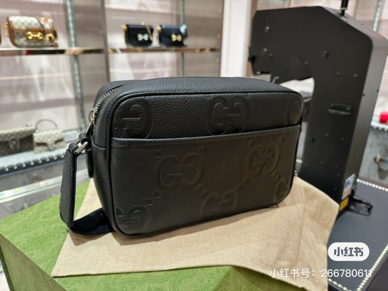 Gucci embossed leather camera