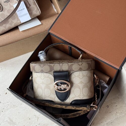 235 box
size：19*13cm
C's new model Georgie
Limited edition presbyopia box bag,
This one exudes a high-end texture,
And it's super versatile.
It's time to give yourself a seasonal bag~
Original hardware! Order version!