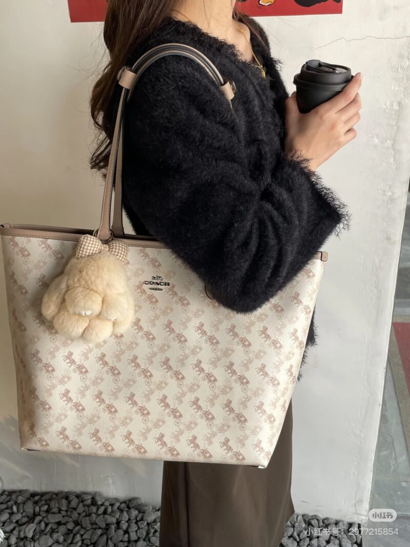 Coach double-sided shopping bag