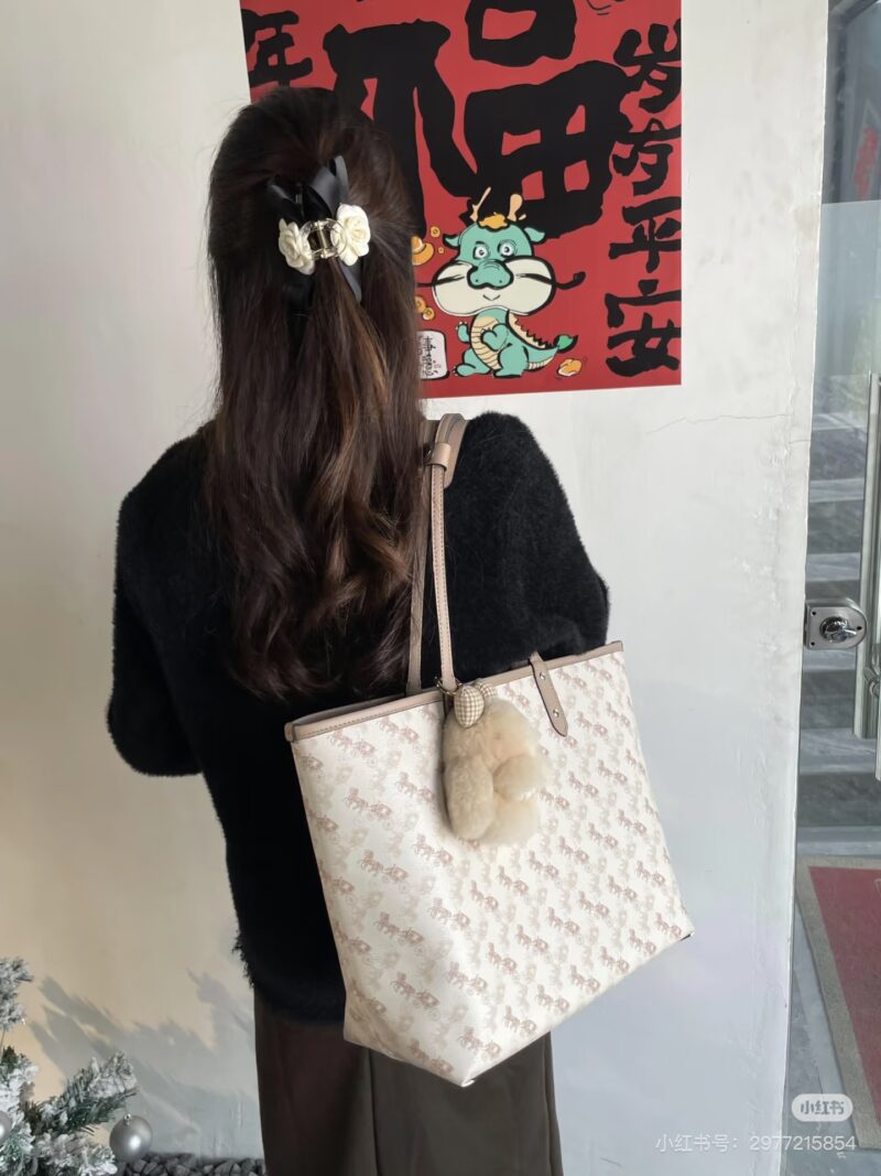 Coach double-sided shopping bag