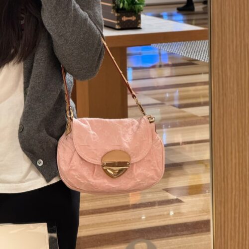 Hit by LV cherry blossom pink denim vintage bag