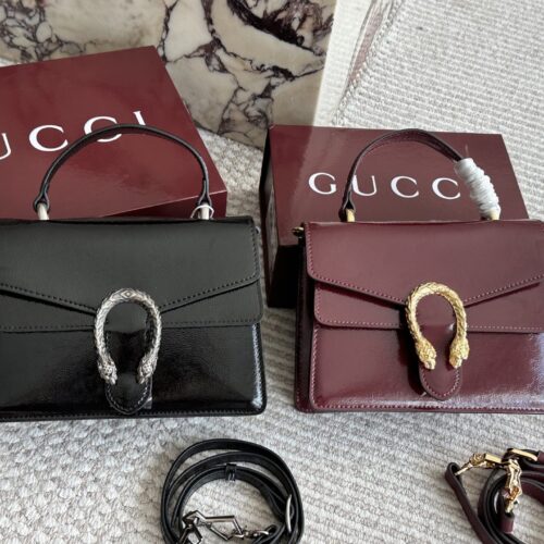 250 boxes
size：22 16cm
GG's latest wine god bag with shiny leather
Latest fabric paired with Shijiushen buckle
Super good-looking