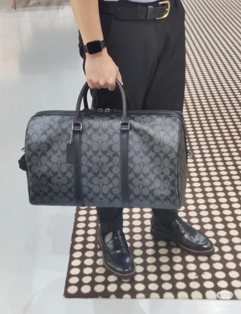 67abf855b6.jpg Coach Travel Black Flower
