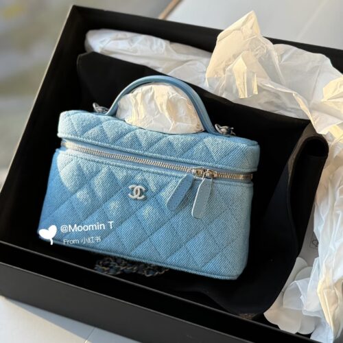 Chanel denim bento bag
