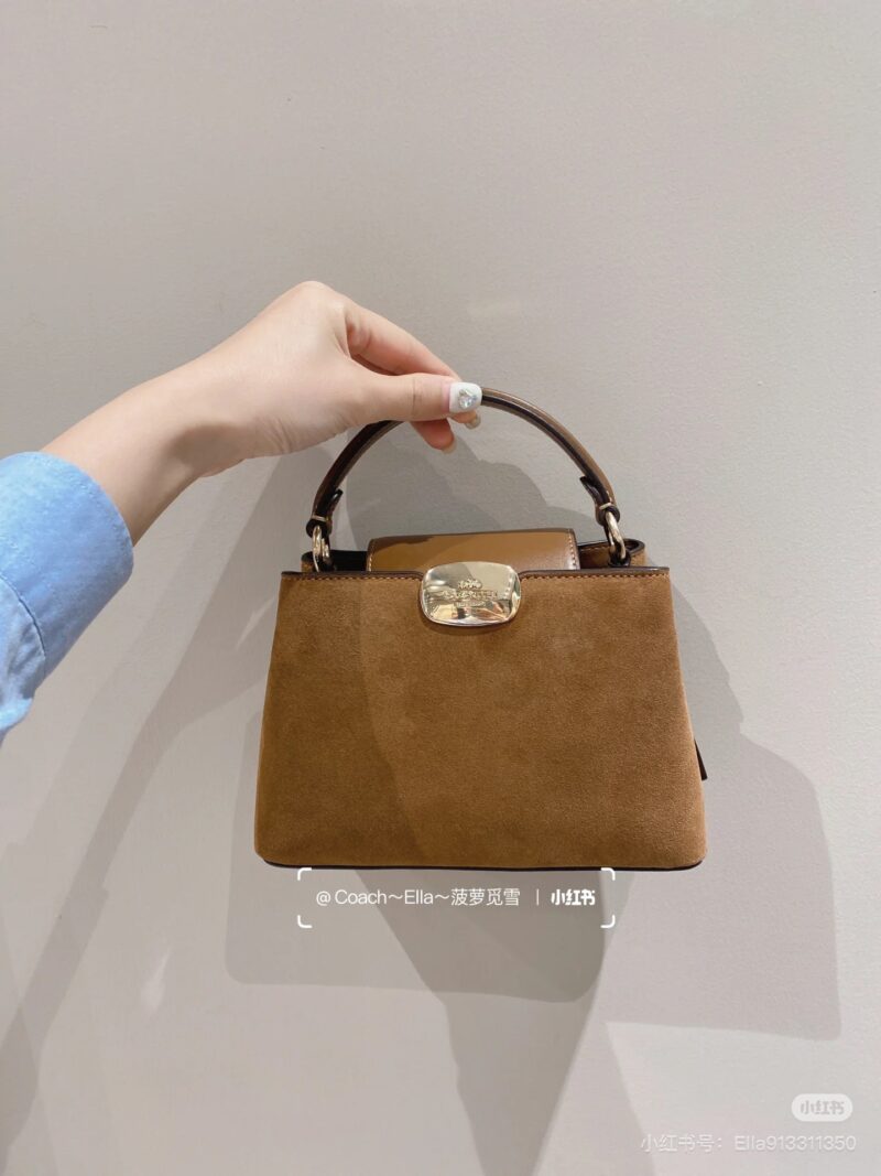 Coach's new frosted leather handbag