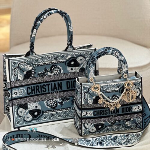 Dior Butterfly Blue Tote