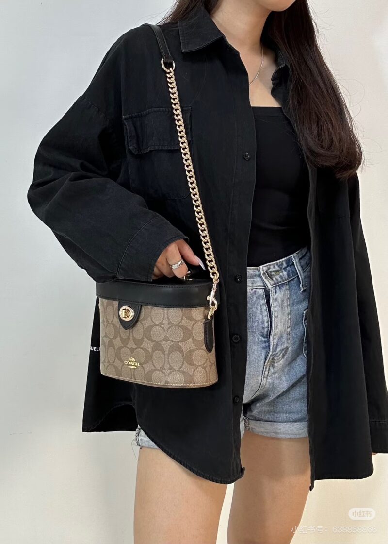 Coach small box bag, small box bag, makeup bag