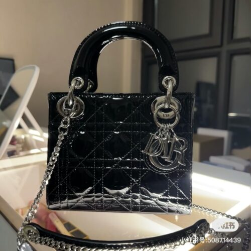 Dior classic lady patent leather high version shipped