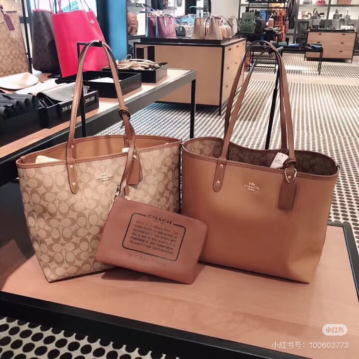 Coach double-sided shopping bag