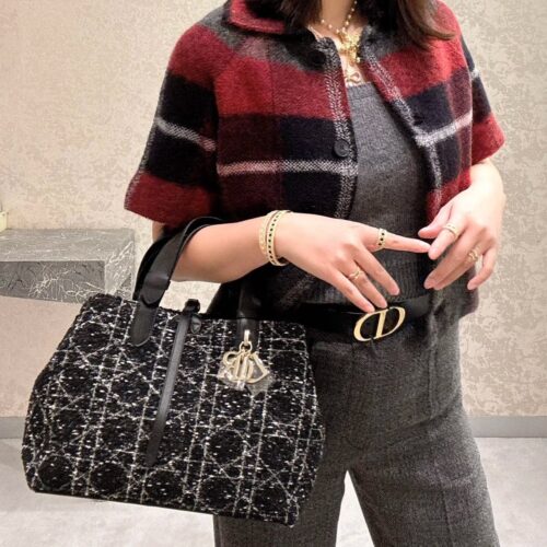 Dior new coarse woolen toujours bag, 25 new bags # Dior new
