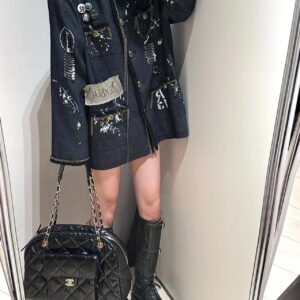 Chanel backpack really looks great - full of girlish hearts, and it's just the right size