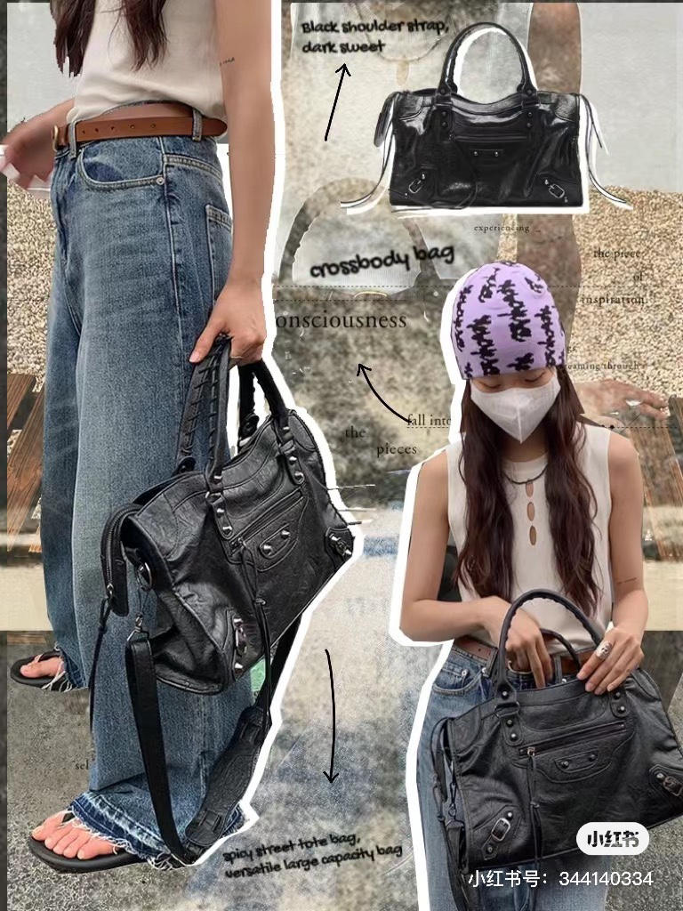 Balenciaga black silver motorcycle bag is so cool that tears come to my eyes. Balenciaga motorcycle bag is fashionable, cool and handsome. I love it
Even going to work on the street cannot stop it from exuding a charming and carefree feeling
It is de...