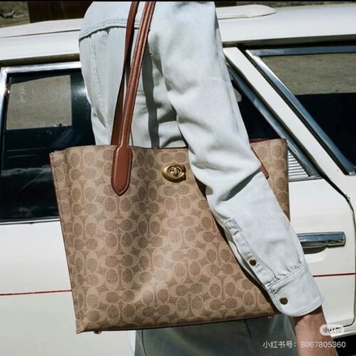 Coach shopping bag tote bag
