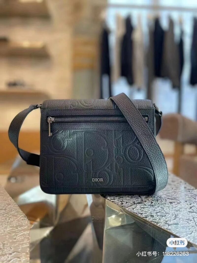 920c6480e0.jpg Dior embossed crossbody bag