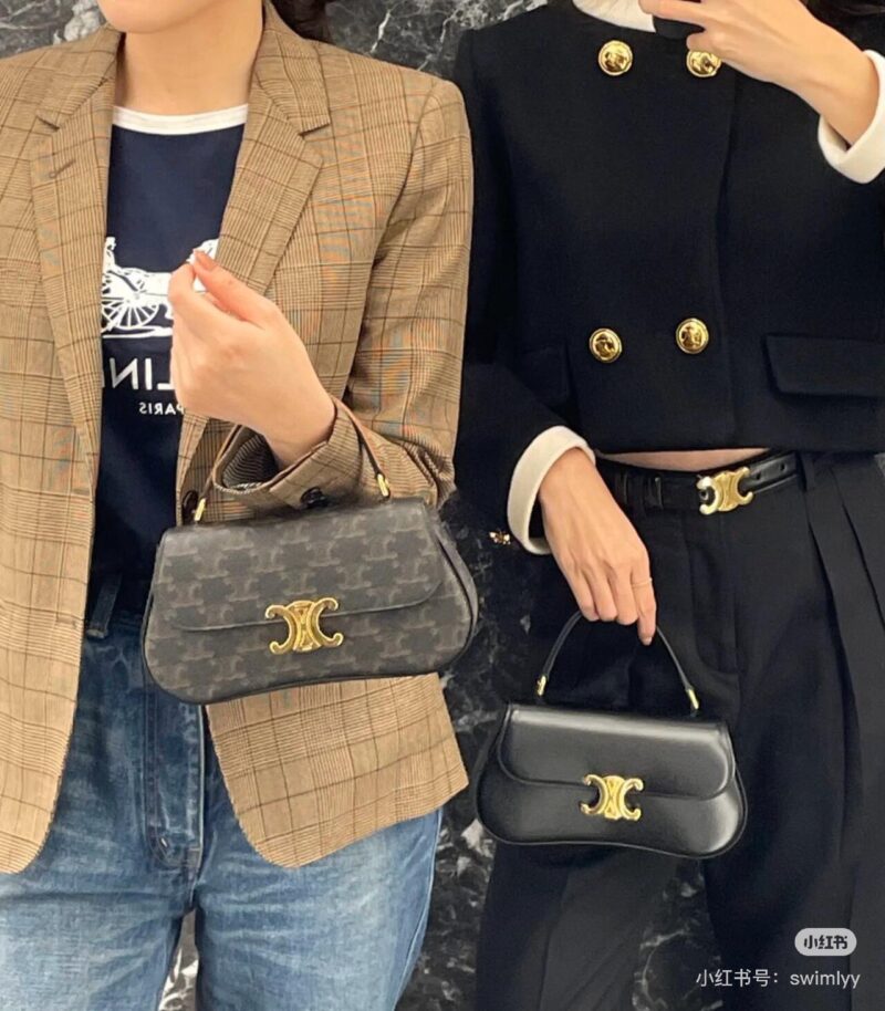 Celine Triumphal Arch Old Flower Handbag Shoulder Bag