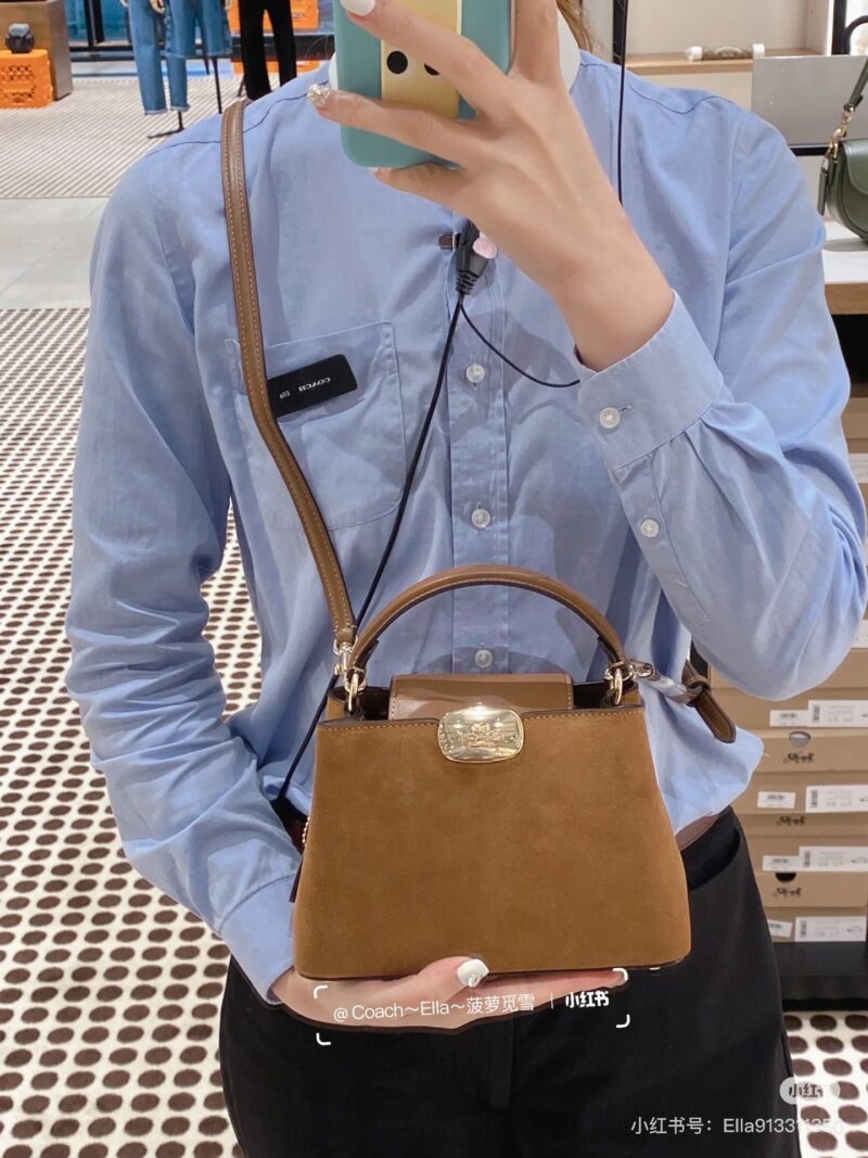 Coach's new frosted leather handbag