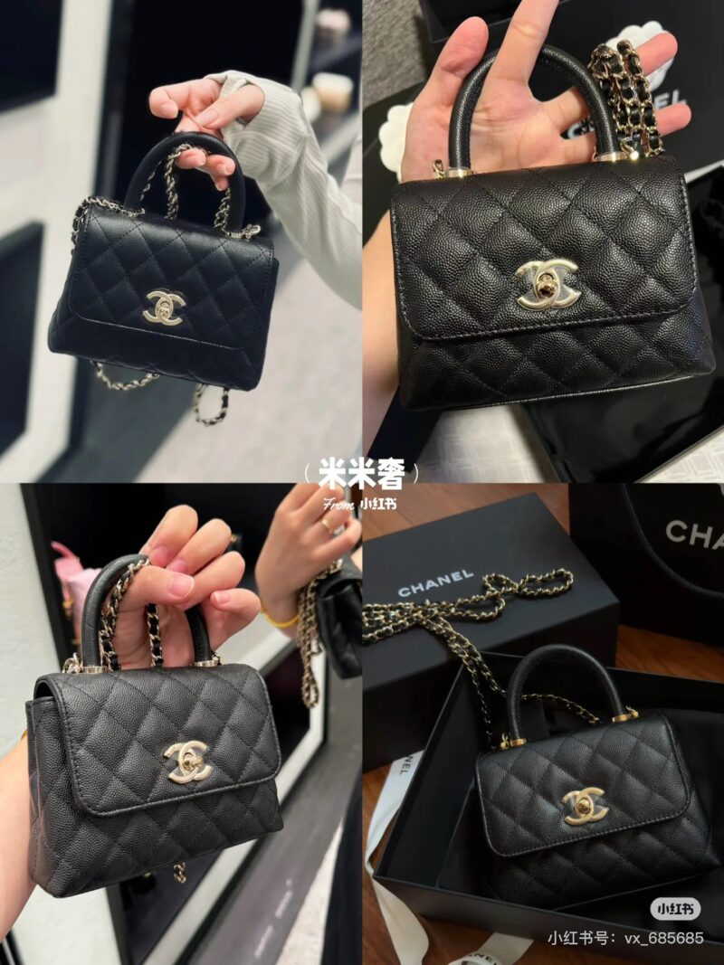 Coco Mini
I saw Chanel's super mini bean bag
A little one is too obedient! The texture of the caviar skin is very good, and it is a cute little one that has been proportionally reduced. It is indeed the era of small bags, which is very suitable for p...