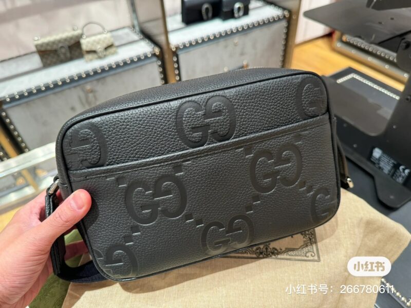 Gucci embossed leather camera