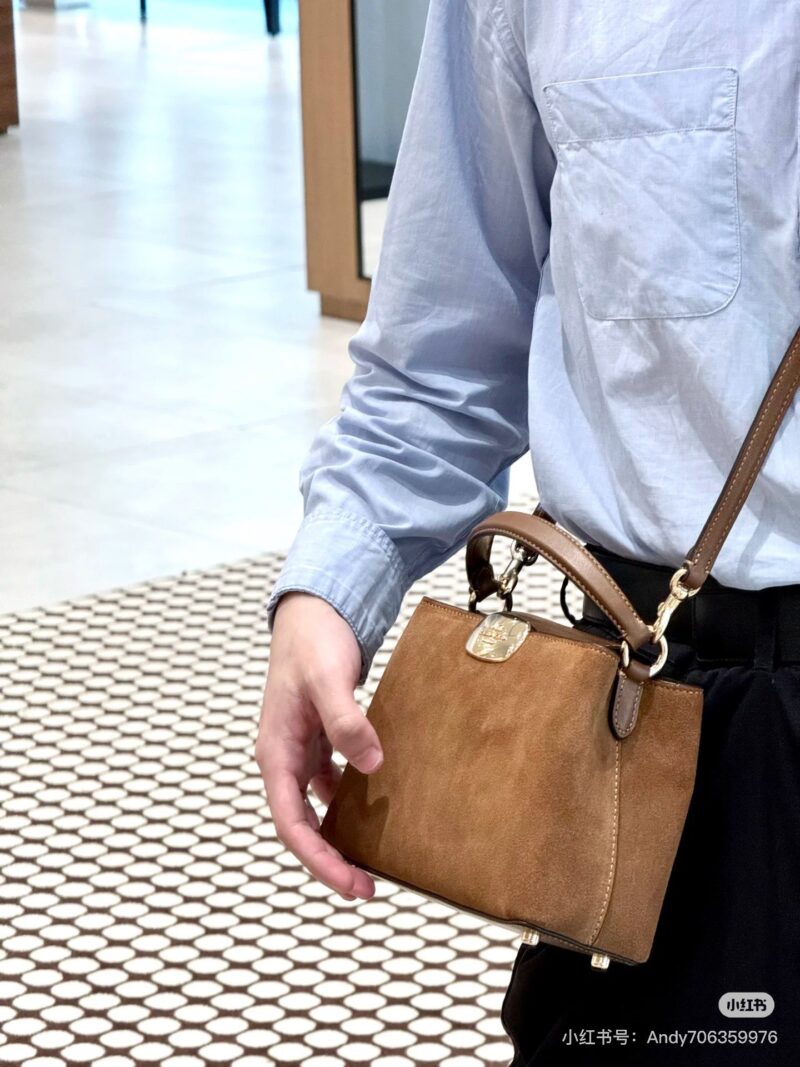 Coach's new frosted leather handbag