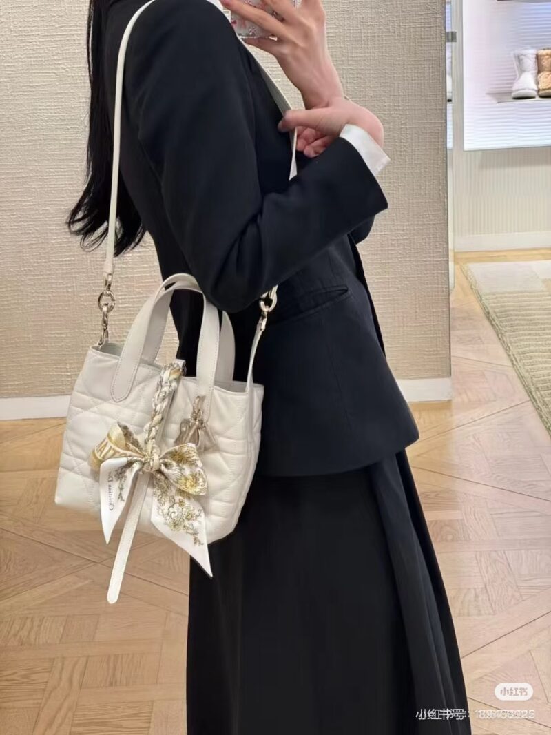 Dior Vertical Tourers
The new Dior Toujours vertical version of the bag has been launched, available in two sizes. The small size is shown in the picture, and the vertical version can be worn diagonally