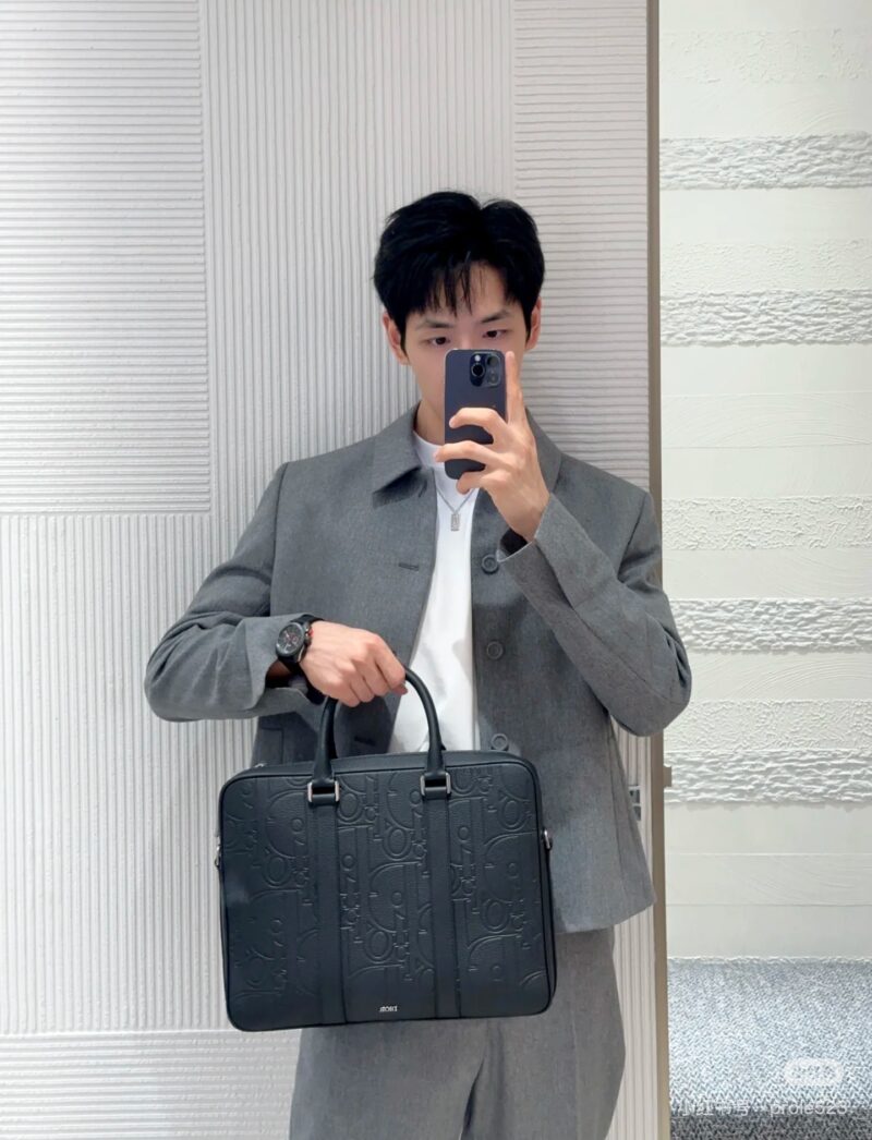 Dior briefcase made of cowhide